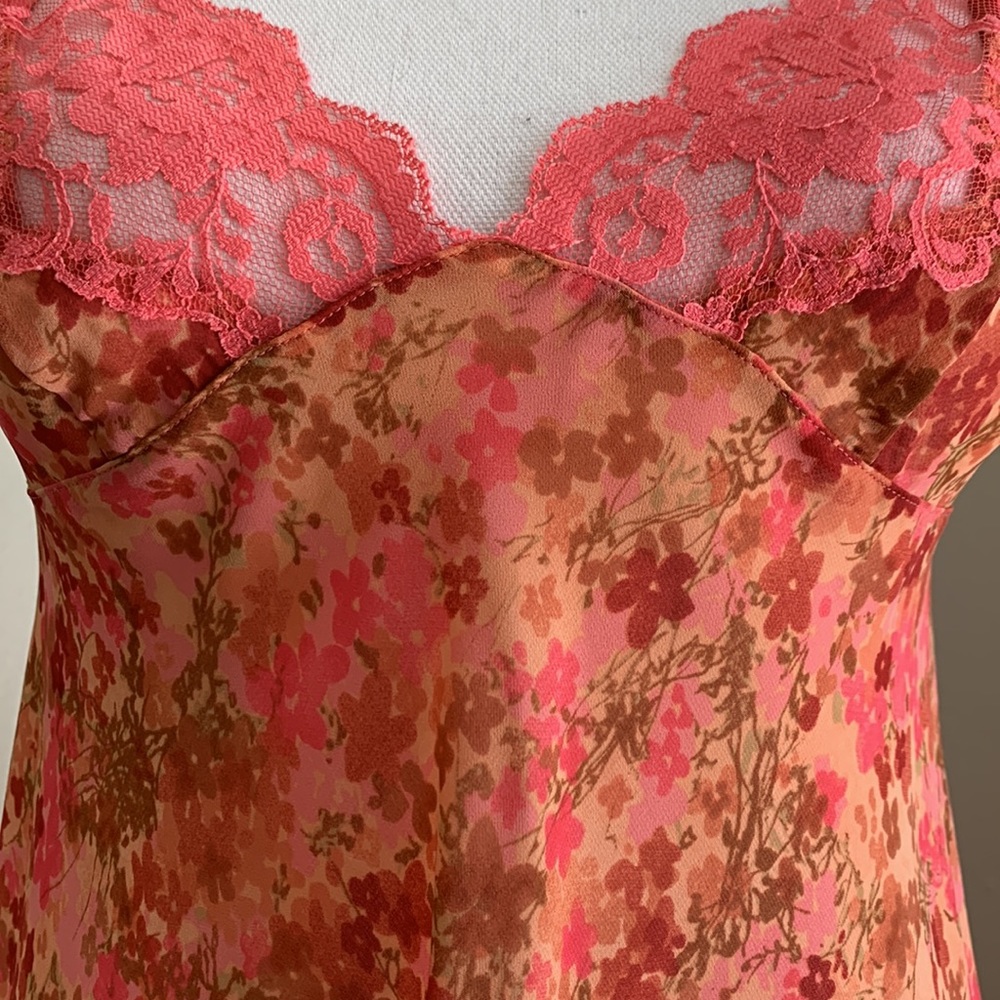 VTG Y2K VICTORIA'S SECRET Floral Lace Slip Dress - Picture 3 of 15